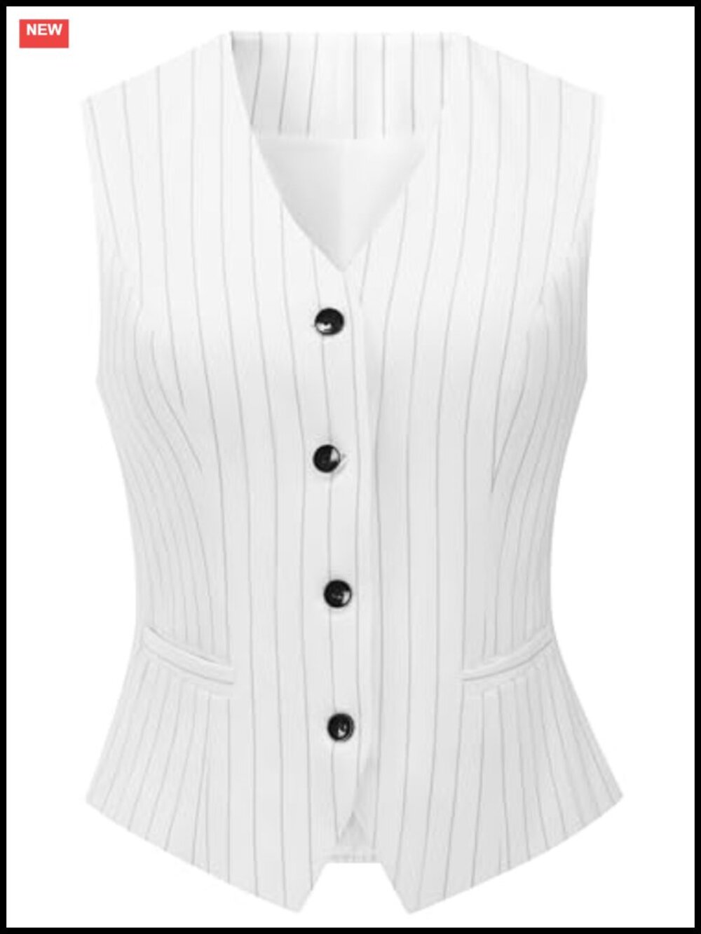 Women's Formal Suit Vest Polyester Spandex Fitted Business Waistcoat